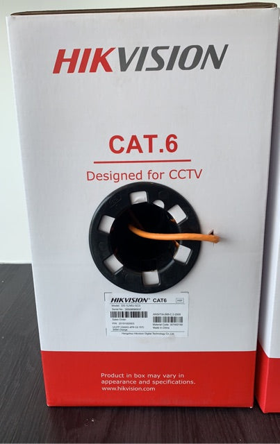 HIKVISION CAT6 UTP Network Cable Solid Bare Copper 305M DS-1LN6U-SC0