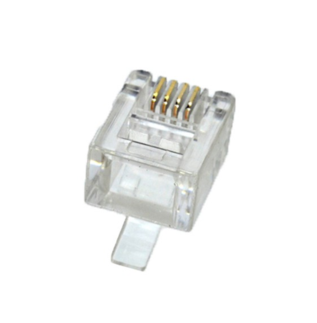 RJ11 6P4C Telephone Modular Plug Connector 3u Gold Plated – cctv9