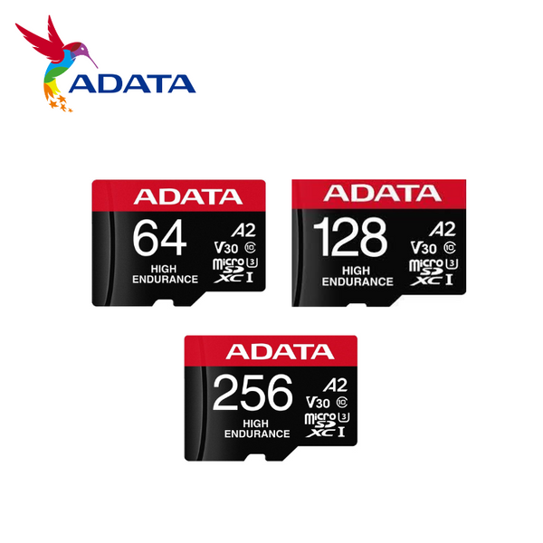 ADATA Memory Card 64GB/128GB/256GB High Endurance V30 microSDXC/SDHC UHS-I Card