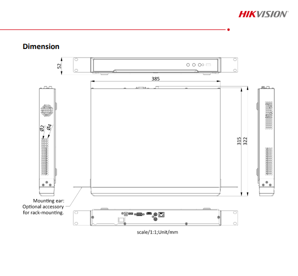 HIKVISION DS-7616NI-Q2 16Ch 1U 4K NVR