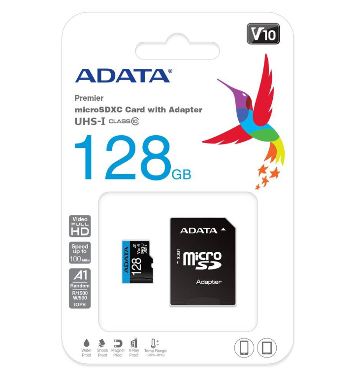 AData Premier Micro SDHC Card 32/64/128/256GB Class 10 A1 V10