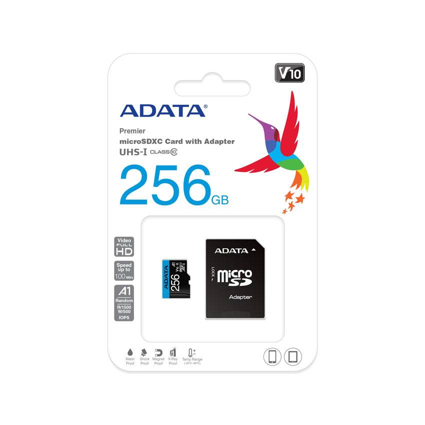 AData Premier Micro SDHC Card 32/64/128/256GB Class 10 A1 V10