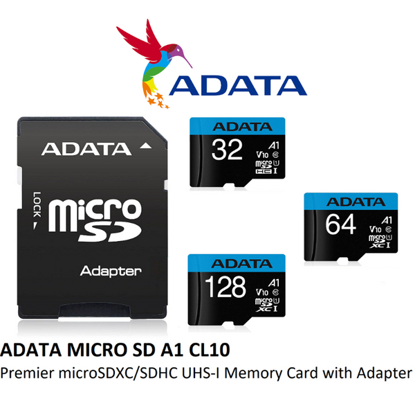 AData Premier Micro SDHC Card 32/64/128/256GB Class 10 A1 V10