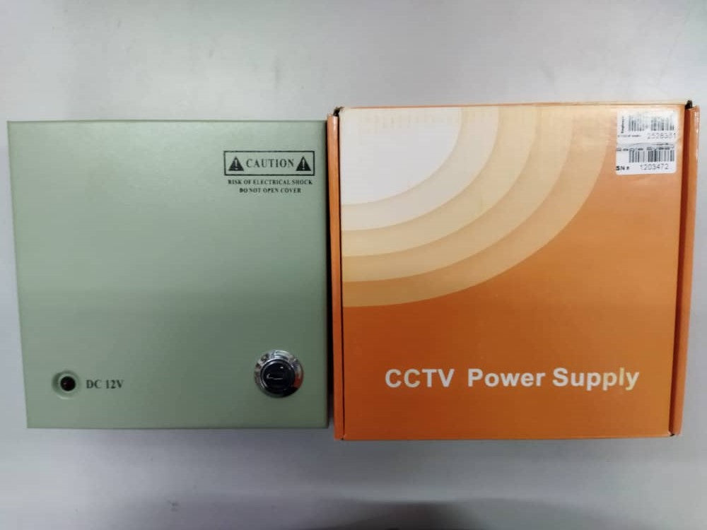 CCTV Switching Power Supply 12V-5A, 12V-10A (METAL BOX)