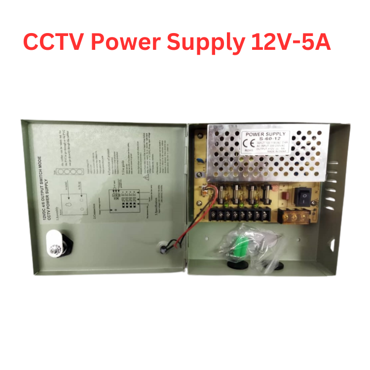 CCTV Switching Power Supply 12V-5A, 12V-10A (METAL BOX)