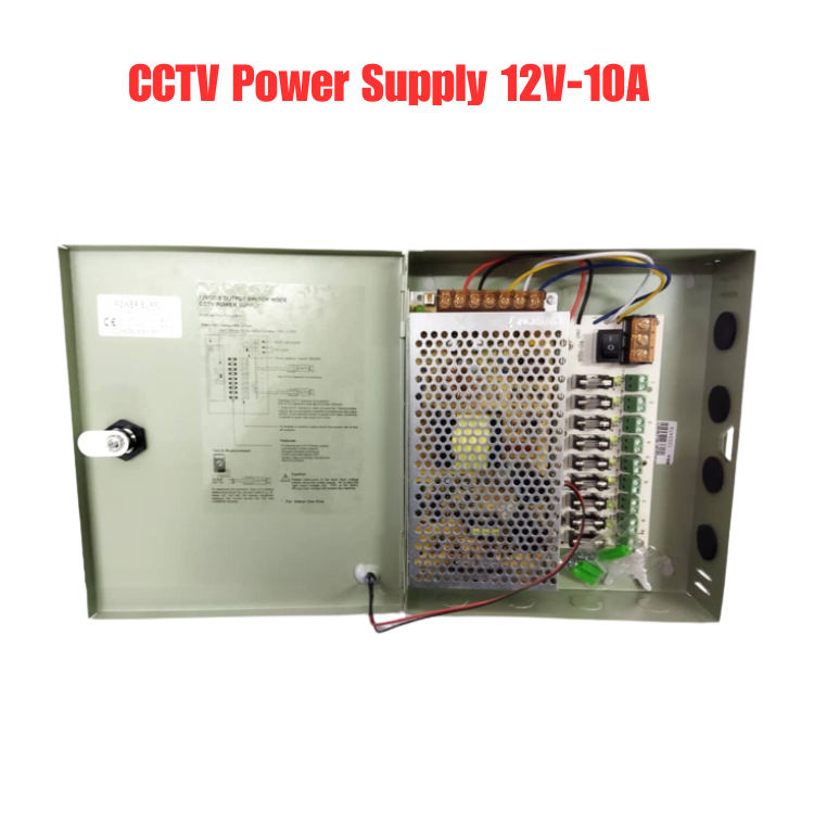 CCTV Switching Power Supply 12V-5A, 12V-10A (METAL BOX)