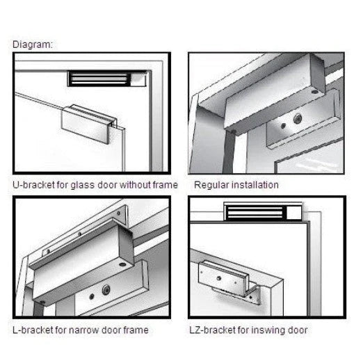 U BRACKET For Door Access EM Lock