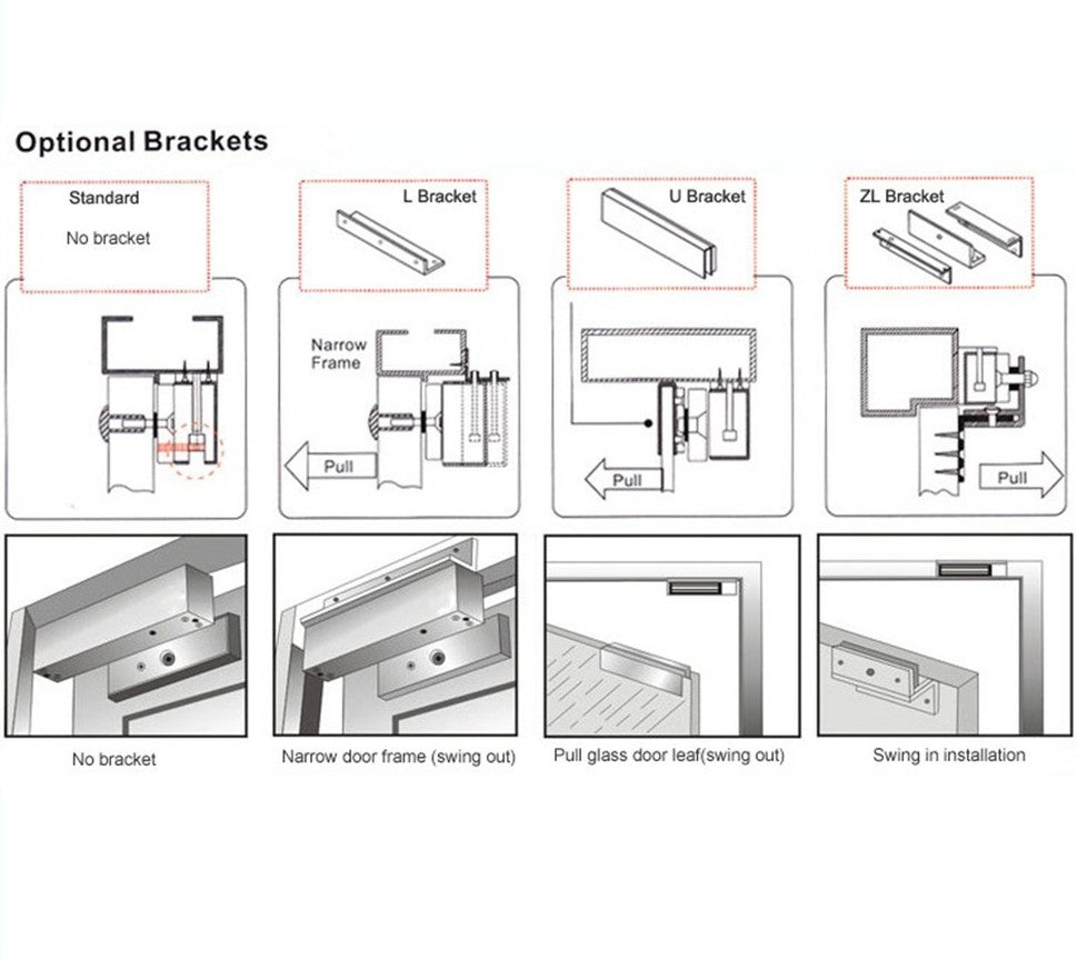 ZL Bracket For Door Access EM Lock