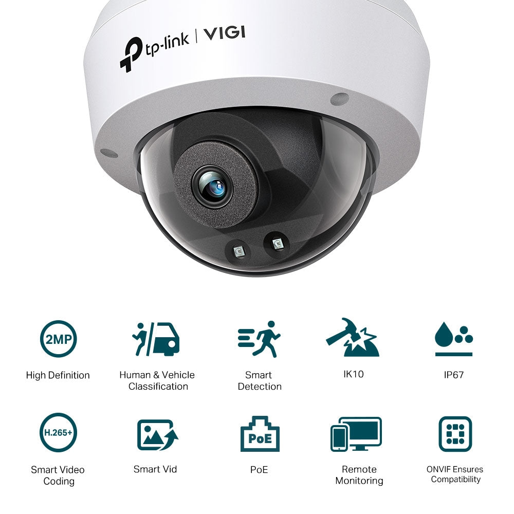 TP-Link VIGI C220I VIGI 2MP IR Dome Network Camera