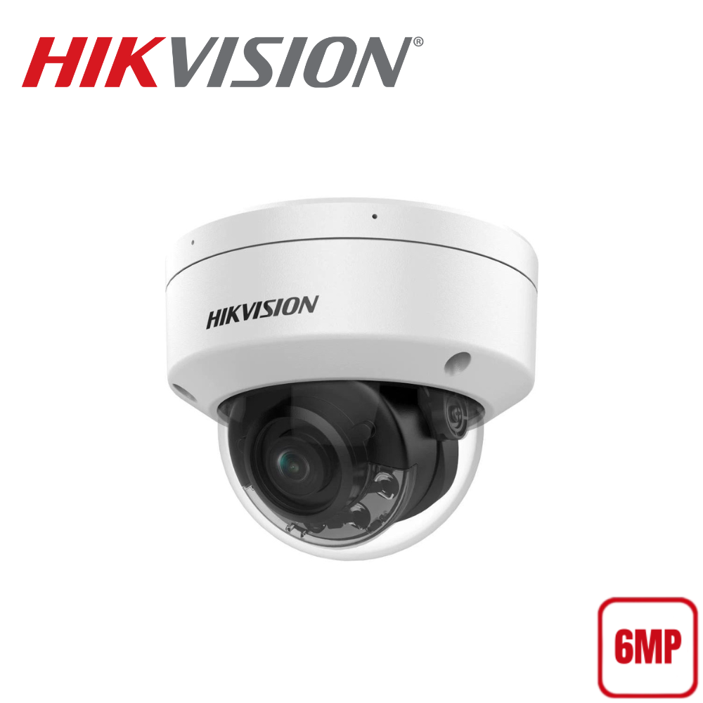 Hikvision 6MP DS-2CD2167G2H-LI Smart Hybrid Light with ColorVu Fixed Mini Dome Network Camera