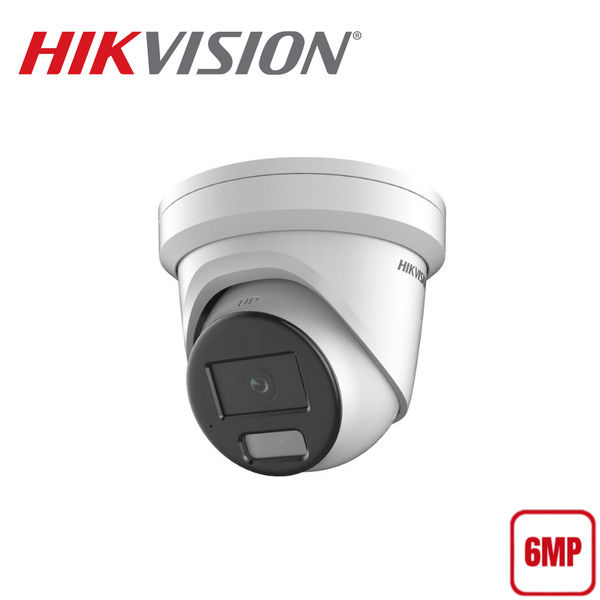 Hikvision DS-2CD2367G2H-LI 6MP Smart Hybrid Light with ColorVu Fixed Turret Network Camera