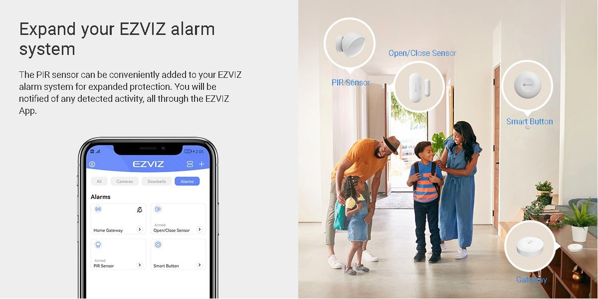 EZVIZ T1C Smart Home PIR Motion Sensor