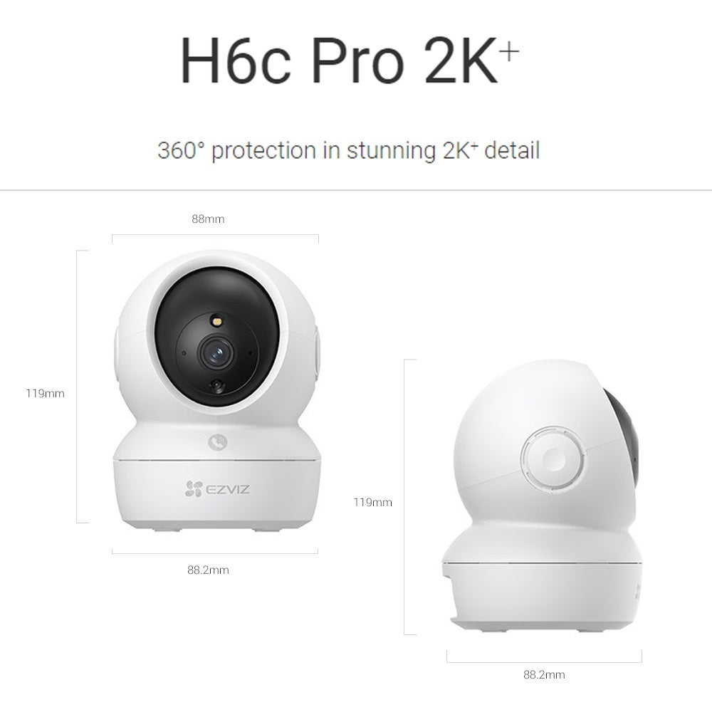 EZVIZ H6C Pro 2MP / 4MP Pan & Tilt Smart Home Camera