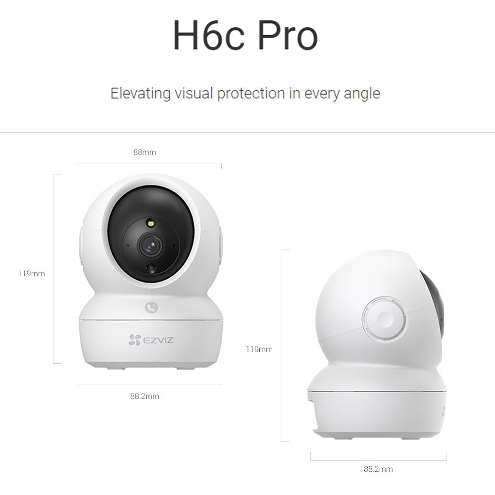 EZVIZ H6C Pro 2MP / 4MP Pan & Tilt Smart Home Camera