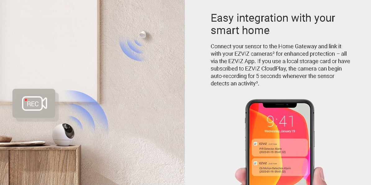 EZVIZ T1C Smart Home PIR Motion Sensor