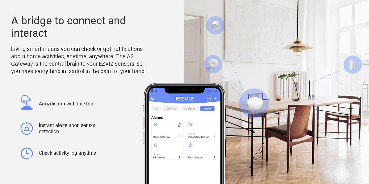 EZVIZ A3 Smart Home Gateway Works