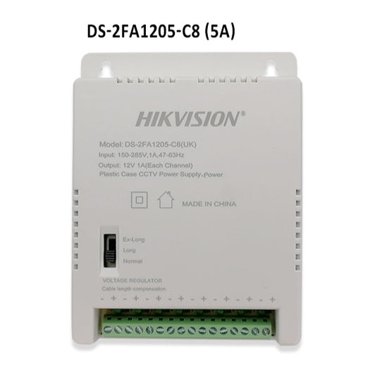 HIKVISION DS-2FA1225-C4 4A / DS-2FA1205-C8 5A POWER SUPPLY HIKVISION PSU 4CH / 8CH  POWER SUPPLY