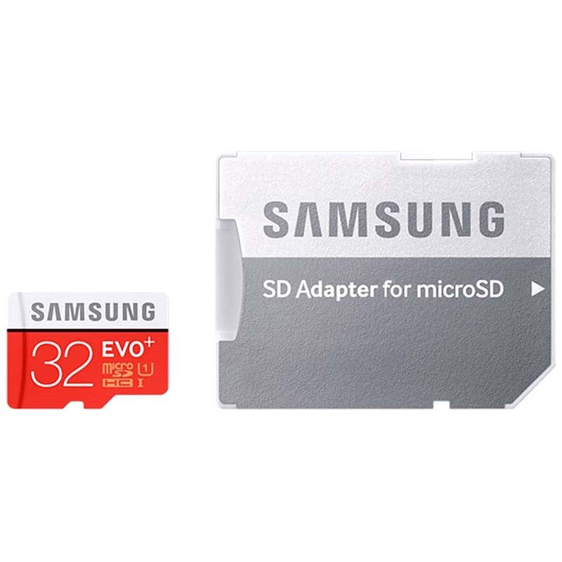 Samsung EVO Plus microSD w. Adapter 32GB/64GB Memory Cards