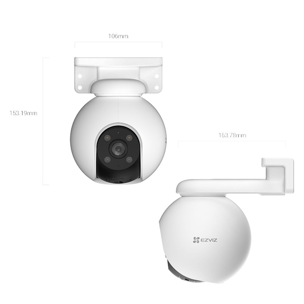 Ezviz H8 Pro 3MP 2K / 5MP 3K Full-Color Night Vision Outdoor Surveillance Camera