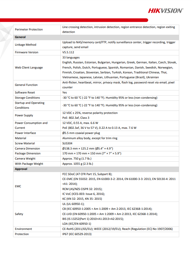 HIKVISION DS-2CD2347G2-L(C) 4MP ColorVu Fixed Turret Network Camera