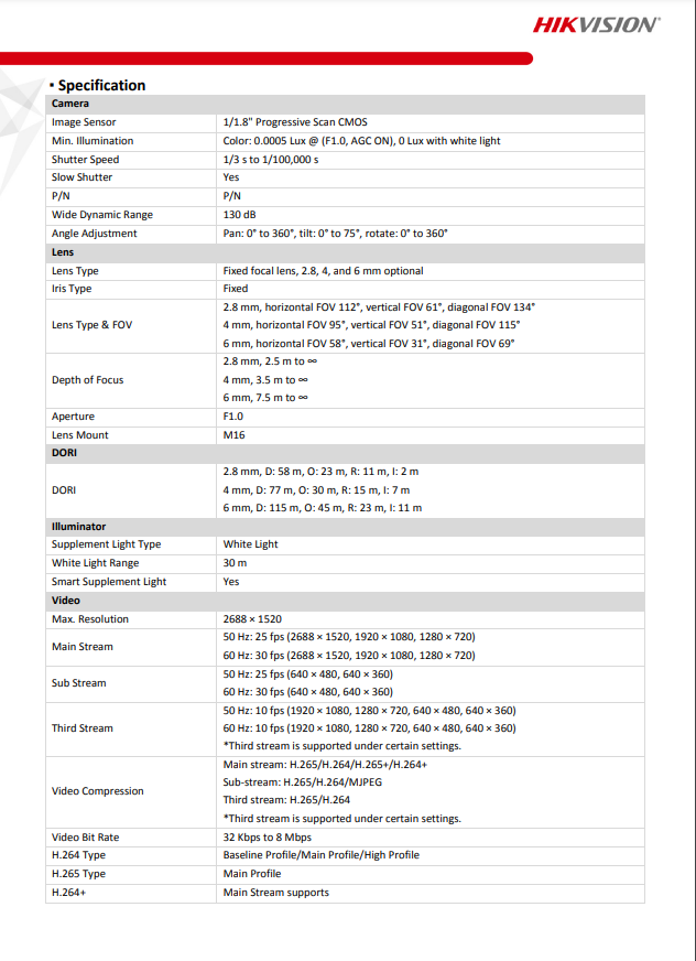 HIKVISION DS-2CD2347G2-L(C) 4MP ColorVu Fixed Turret Network Camera