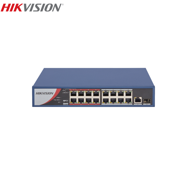 HIKVISION DS-3E0318P-E/M(B) 16 Port Fast Ethernet Unmanaged PoE Switch