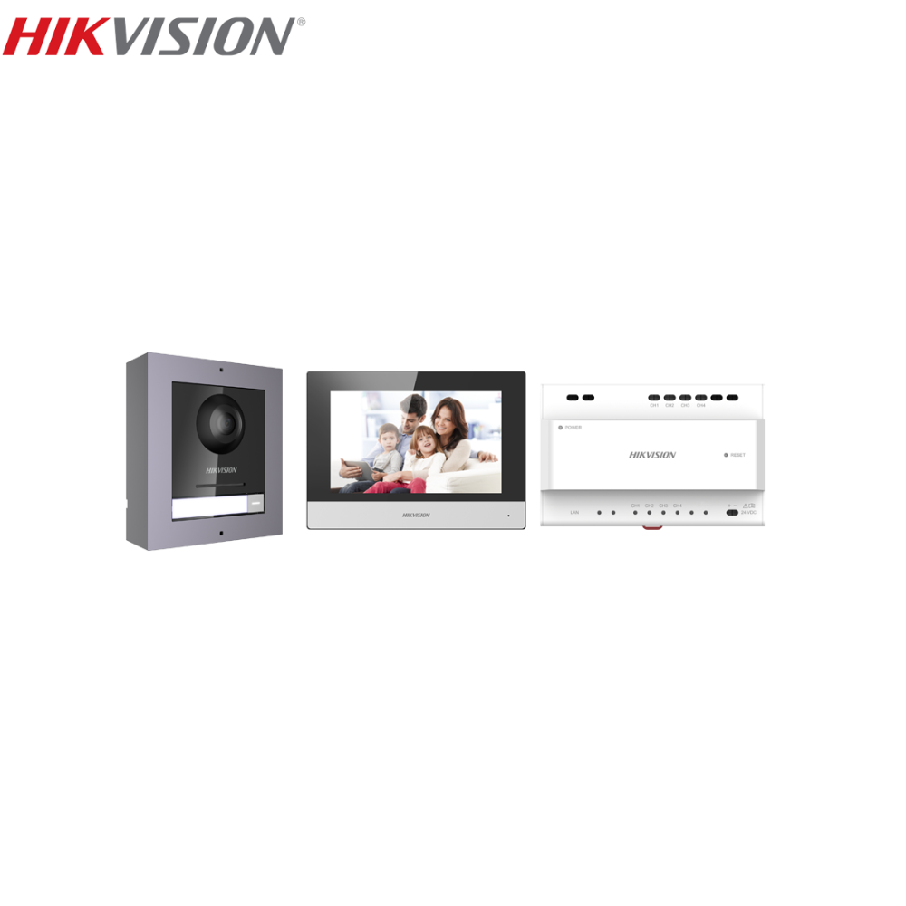 HIKVISION DS-KIS702-P(B) Villa Two Wire Video Intercom Kit