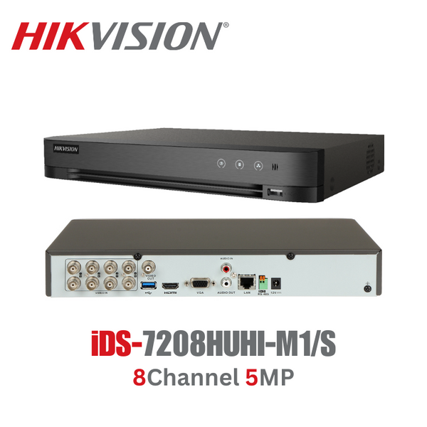 HIKVISION iDS-7208HUHI-M1/S 8-ch 5MP 1U H.265 AcuSense DVR