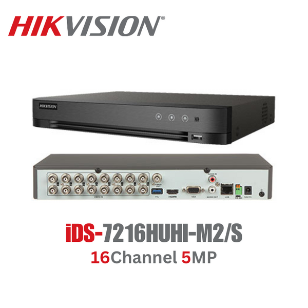 HIKVISION DVR 5MP iDS-7216HUHI-M2/S 16-ch 3K 1U H.265 AcuSense DVR