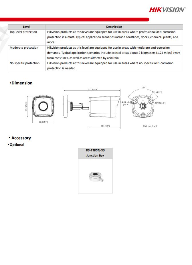 HIKVISION DS-2CD1023G0E-I(C) 2MP Fixed Bullet Network Camera