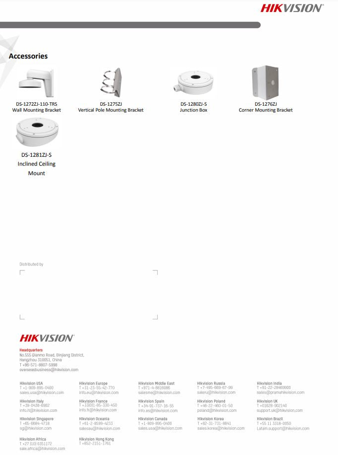 HIKVISION DS-2CD1353G0-I 5MP Fixed Turret Network Camera