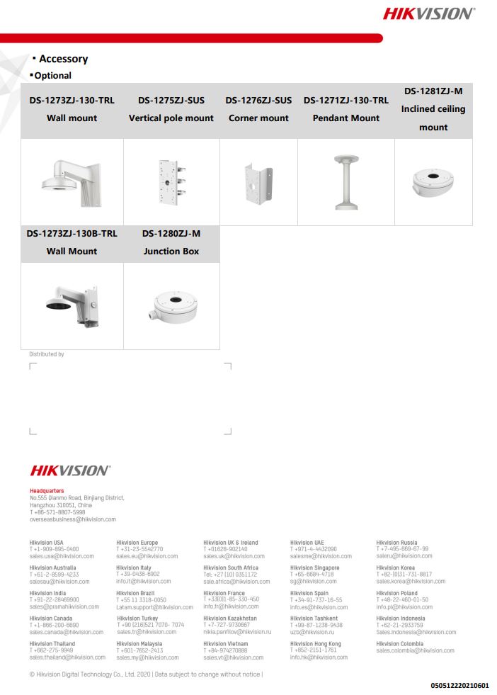 HIKVISION DS-2CD1H43G0-IZ 4MP Motorized Varifocal Turret Network Camera