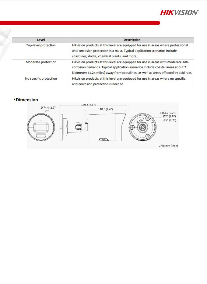 HIKVISION DS-2CD2023G2-I(D) 2MP AcuSense Fixed Bullet Network Camera