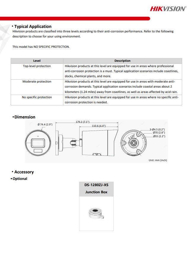 HIKVISION DS-2CD2026G2-I(D) 2MP AcuSense Fixed Mini Bullet Network Camera