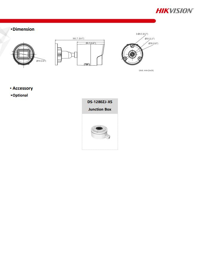 HIKVISION DS-2CD2043G2-I 4MP AcuSense Fixed Bullet Network Camera