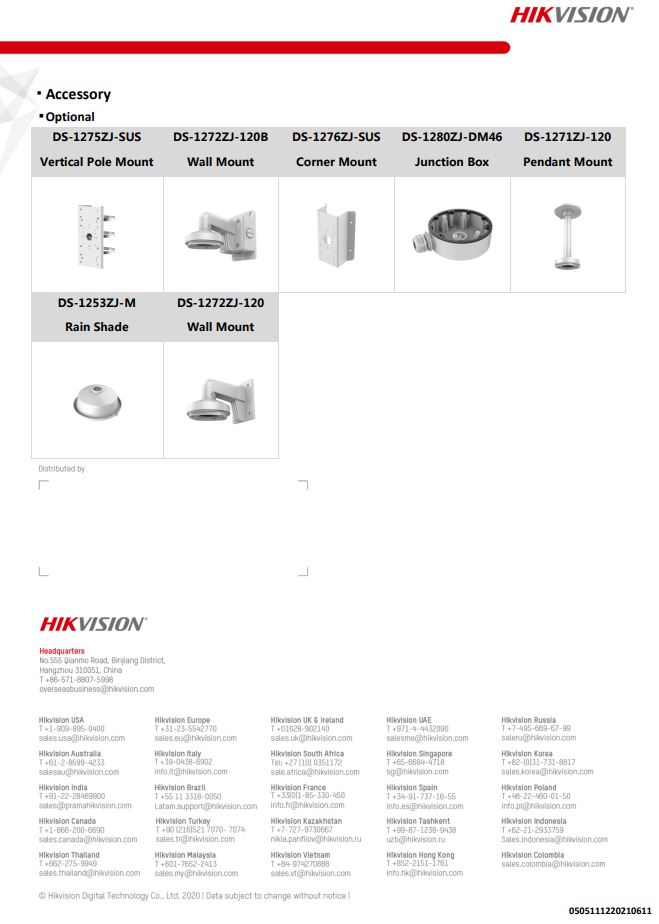 HIKVISION  DS-2CD2186G2-ISU(C) 4K AcuSense Fixed Dome Network Camera