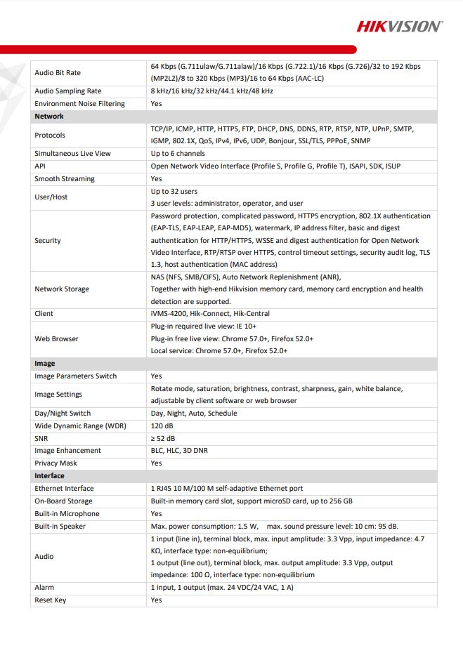 HIKVISION DS-2CD2326G2-ISU/SL(D) 2MP AcuSense Strobe Light & Audible Warning Fixed Turret Network Camera