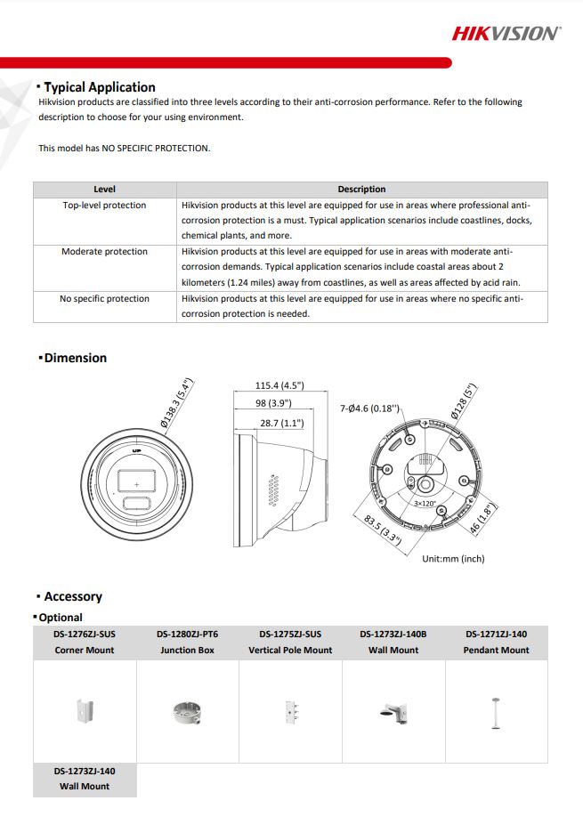 HIKVISION DS-2CD2326G2-ISU/SL(D) 2MP AcuSense Strobe Light & Audible Warning Fixed Turret Network Camera