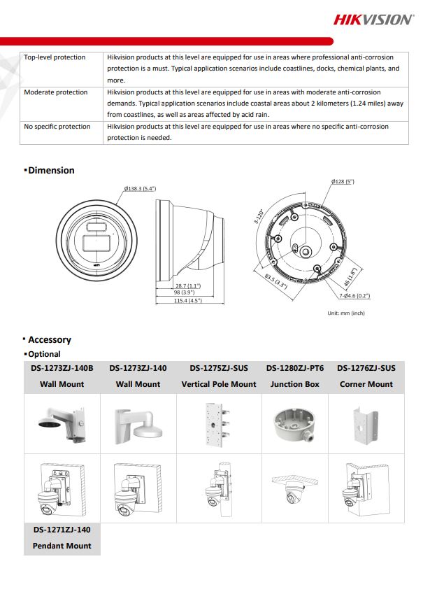 HIKVISION DS-2CD2327G2-L(C) 2MP ColorVu Fixed Turret Network Camera