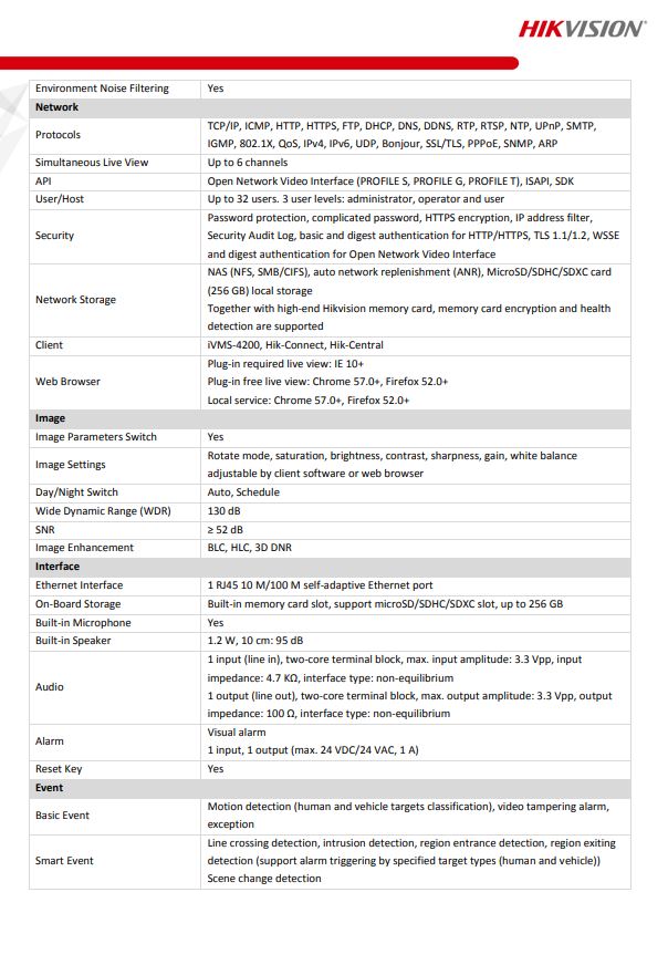 HIKVISION DS-2CD2347G2-LSU/SL(C) 4MP ColorVu Strobe Light & Audible Warning Fixed Turret Network Camera