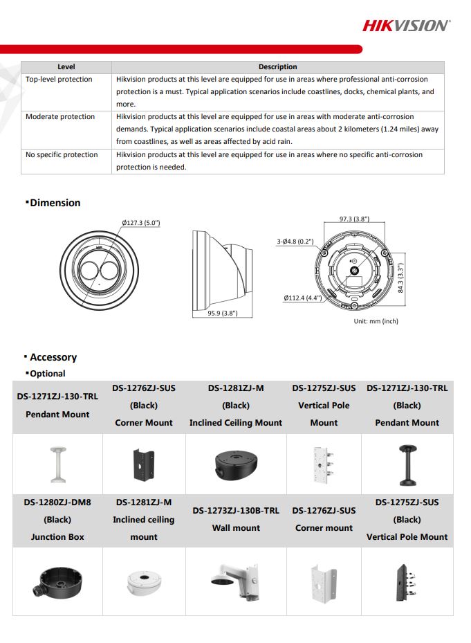 HIKVISION DS-2CD2363G2-I 6MP AcuSense Fixed Turret Network Camera