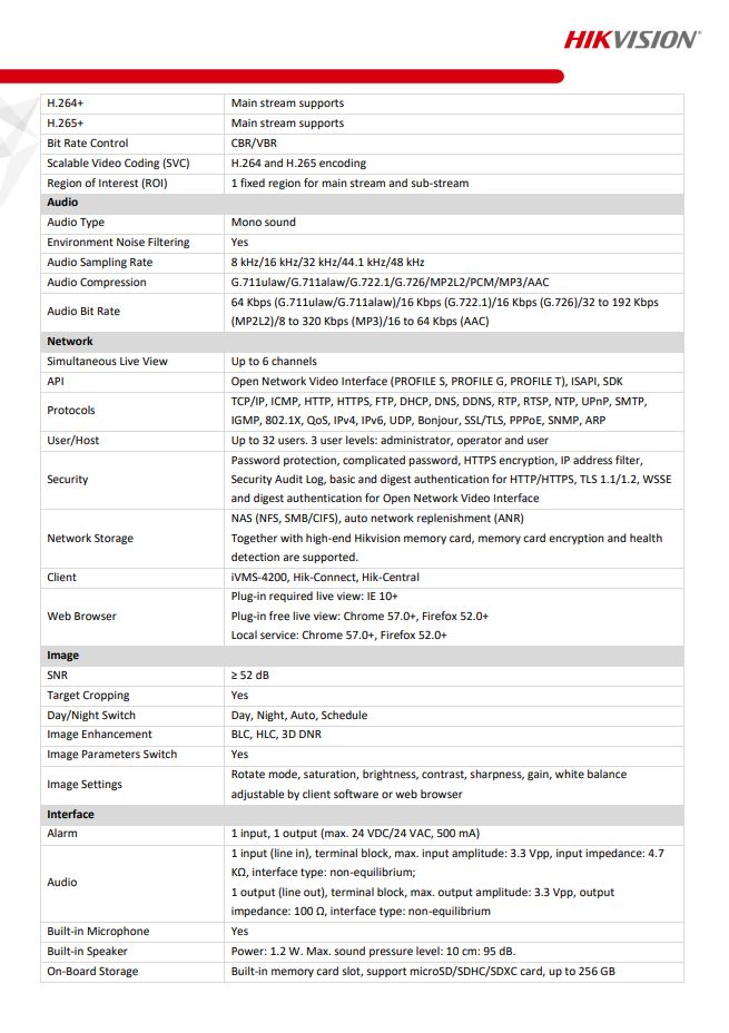 HIKVISION DS-2CD2366G2-ISU/SL(C) 6MP AcuSense Strobe Light & Audible Warning Fixed Turret Network Camera