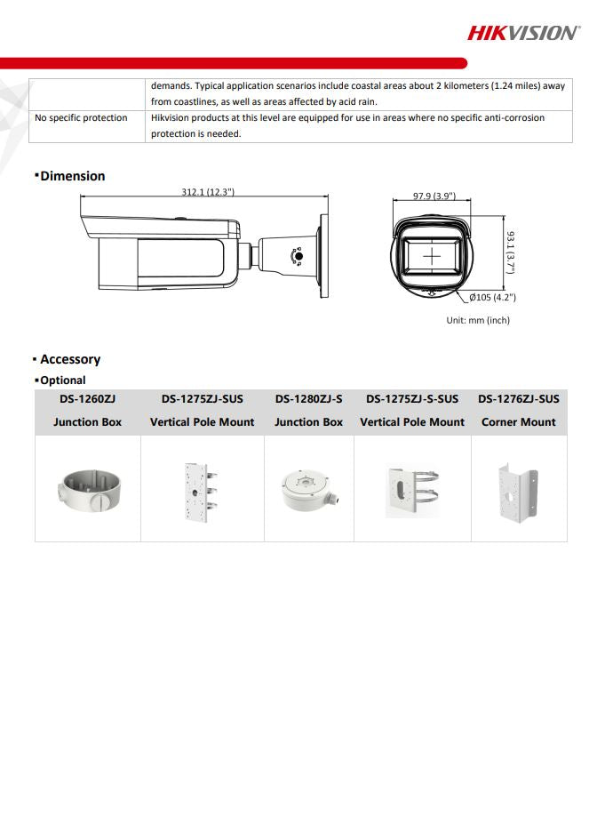 HIKVISION DS-2CD2643G2-IZS 4MP AcuSense Motorized Varifocal Bullet Network Camera