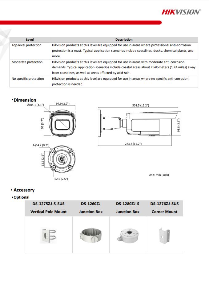 HIKVISION DS-2CD2663G2-IZS 6MP AcuSense Motorized Varifocal Bullet Network Camera