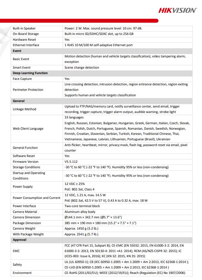 HIKVISION DS-2CD2686G2-IZSU/SL(C) 4K AcuSense Strobe Light & Audible Warning Varifocal Bullet Network Camera