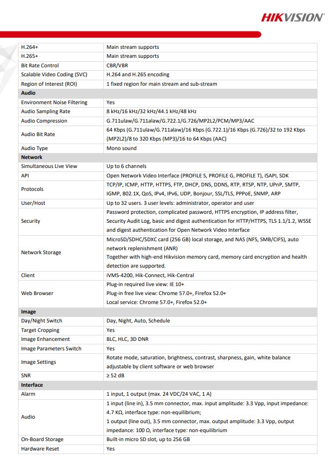 HIKVISION DS-2CD2786G2-IZS(C) 4K AcuSense Varifocal Dome Network Camera