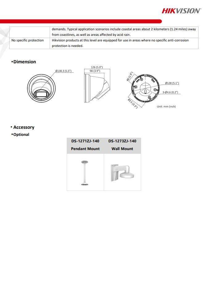 HIKVISION DS-2CD2H23G2-IZS 2MP AcuSense Motorized Varifocal Turret Network Camera