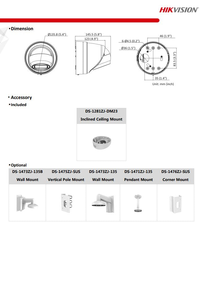 HIKVISION DS-2CD2H26G2-IZS(C) 2MP AcuSense Motorized Varifocal Turret Network Camera