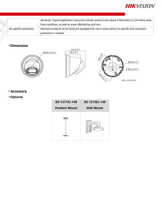 HIKVISION DS-2CD2H43G2-IZS 4MP AcuSense Motorized Varifocal Turret Network Camera