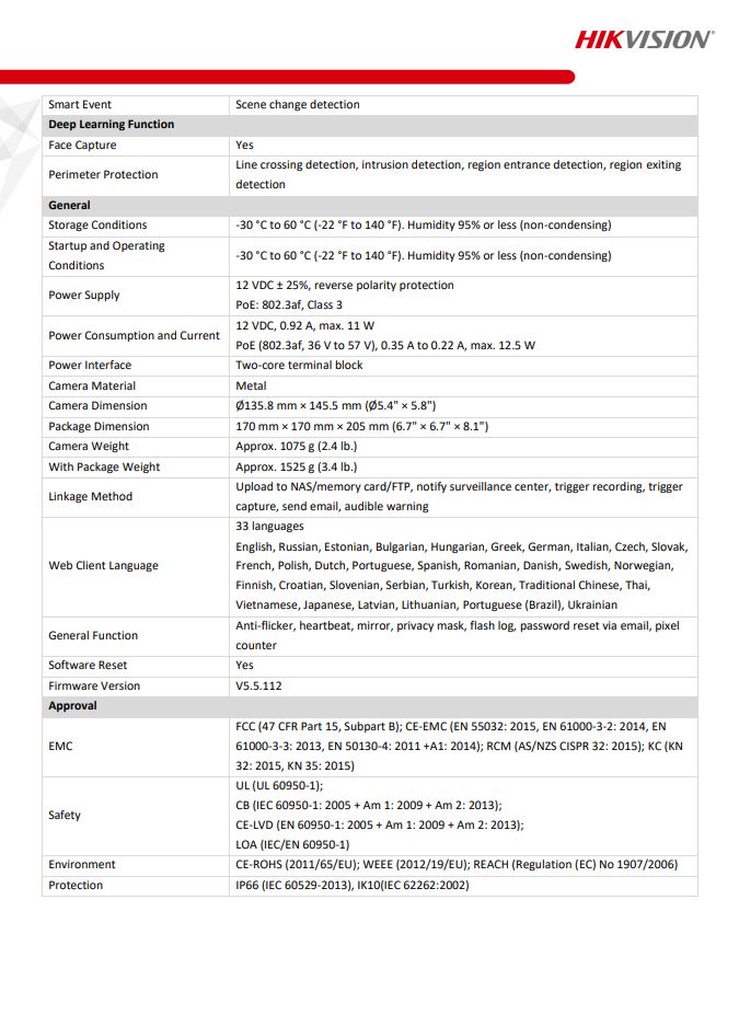 HIKVISION DS-2CD2H46G2-IZS(C) 4MP AcuSense Motorized Varifocal Turret Network Camera